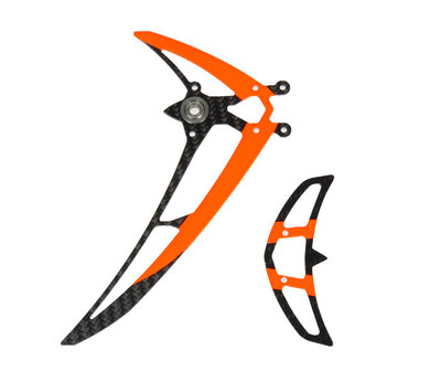 Fin set LOGO 480 black/neon-orange